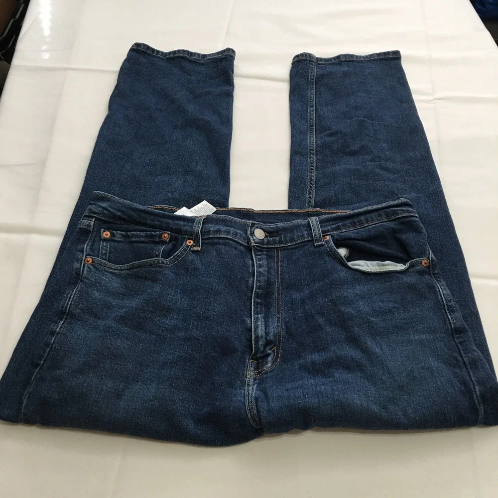 Levi's 505 Regular Fit Jeans Mens 38x30 Blue Straight Leg